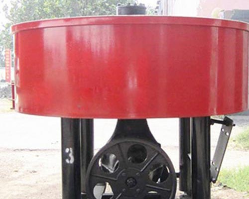 pan type concrete mixer